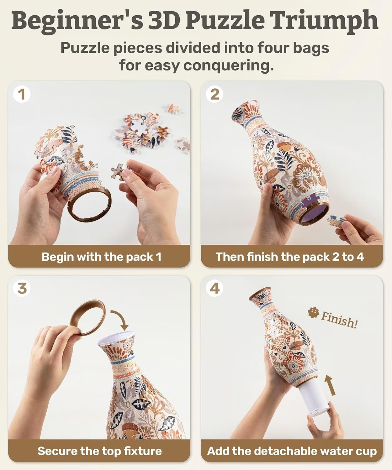 3D Puzzle Vase