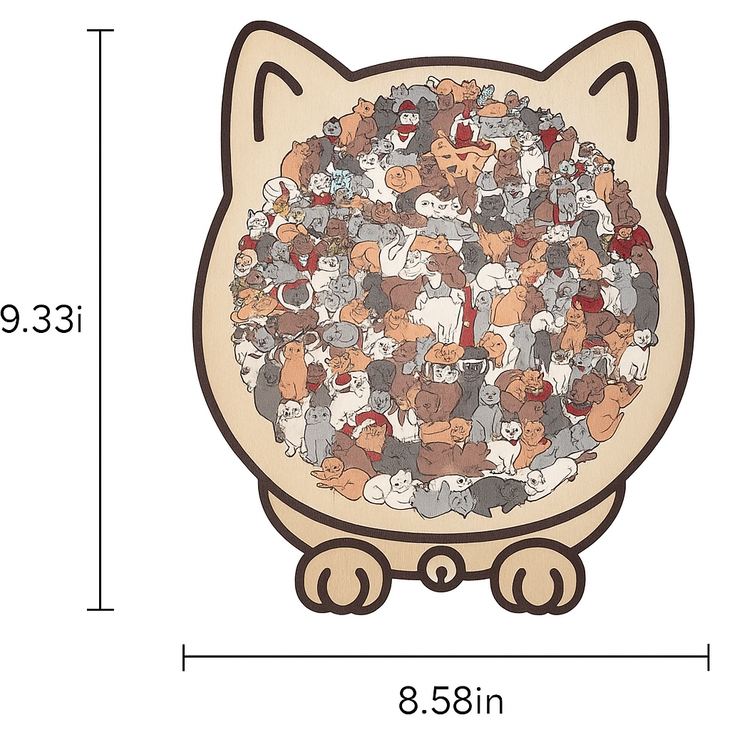 Cat Haven Wooden Jigsaw Puzzle™