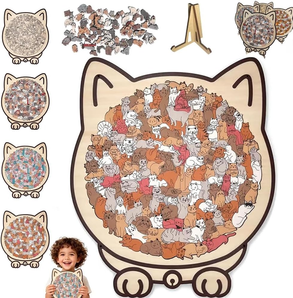 Cat Haven Wooden Jigsaw Puzzle™