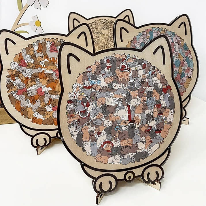 Cat Haven Wooden Jigsaw Puzzle™
