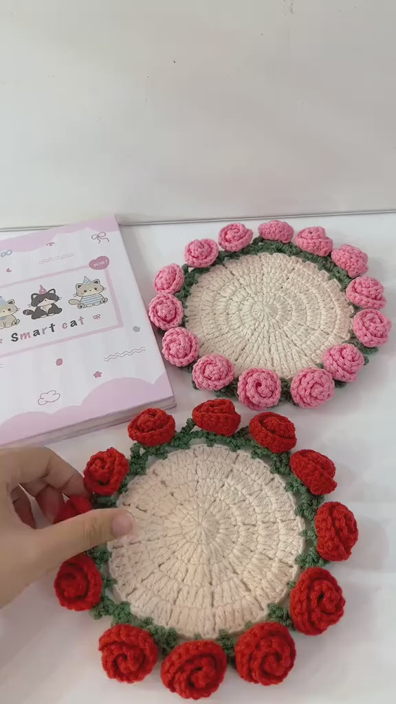 Rose Bouquet Coaster video