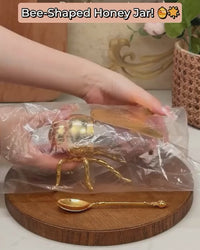 Bee Shaped Honey Jar with Spoon