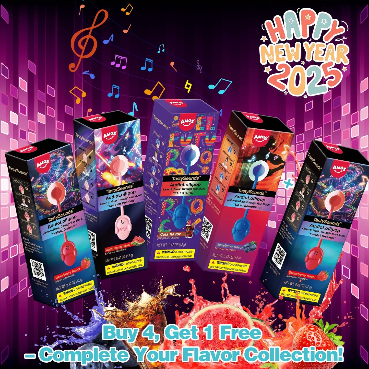 Music Lollipop 4 Flavor-Mix